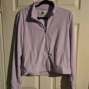 Juicy By Juicy Couture Lavender Cropped Track Jacket Size XL